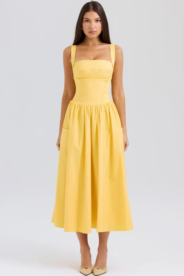 vestidos vestido midi vestido elegante vestido casual
Veliara store Veliara moldeadores shein vestidos vestido amarillo vestido bolsillos