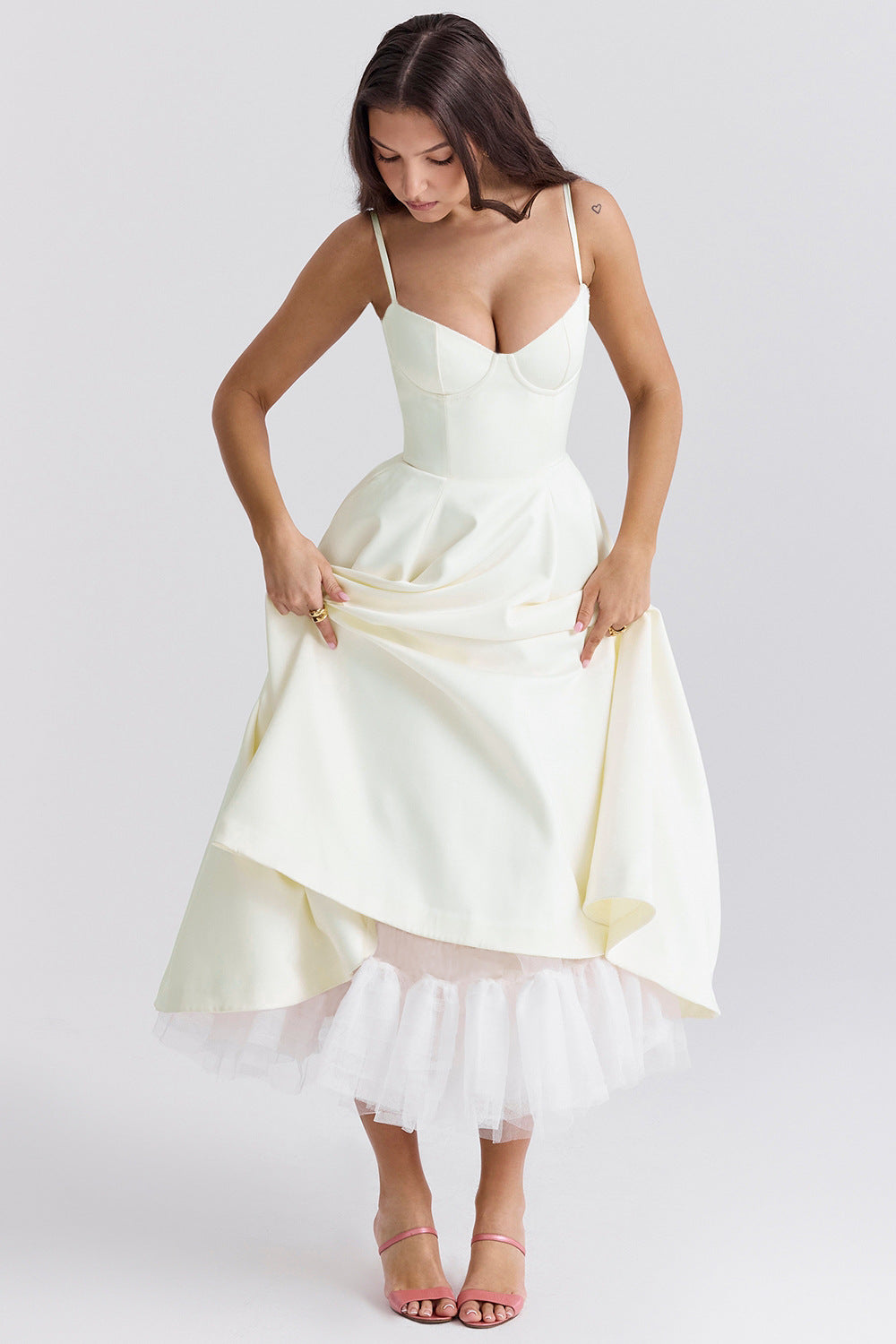 Vestido Midi Pasión - Moldea la Cintura | Doble Capa