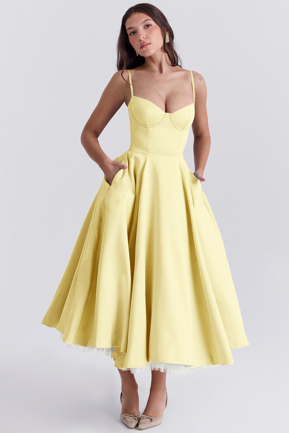 Vestido Midi Pasión - Moldea la Cintura | Doble Capa