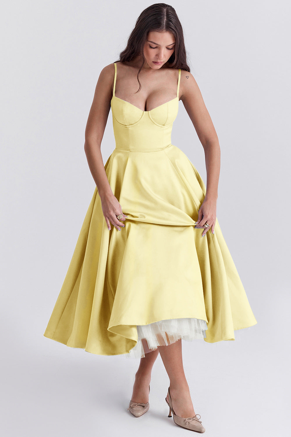 Vestido Midi Pasión - Moldea la Cintura | Doble Capa