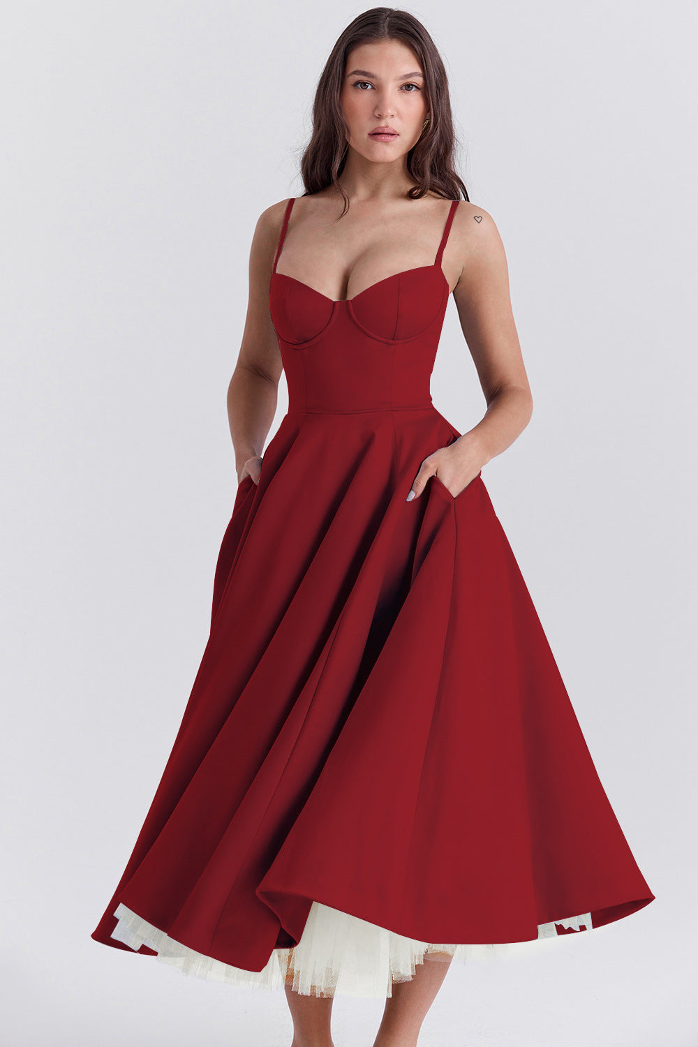 Vestido Midi Pasión - Moldea la Cintura | Doble Capa