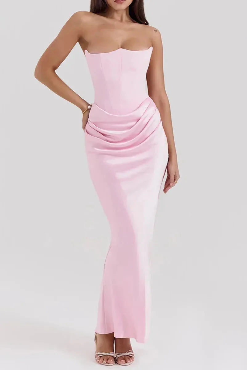 vestidos  vestido largo vestido elegante 
Veliara store Veliara moldeadores shein vestidos vestido rosa  vestido sencillo vestido sexy vestido con corset vestido graduacion vestido fiesta