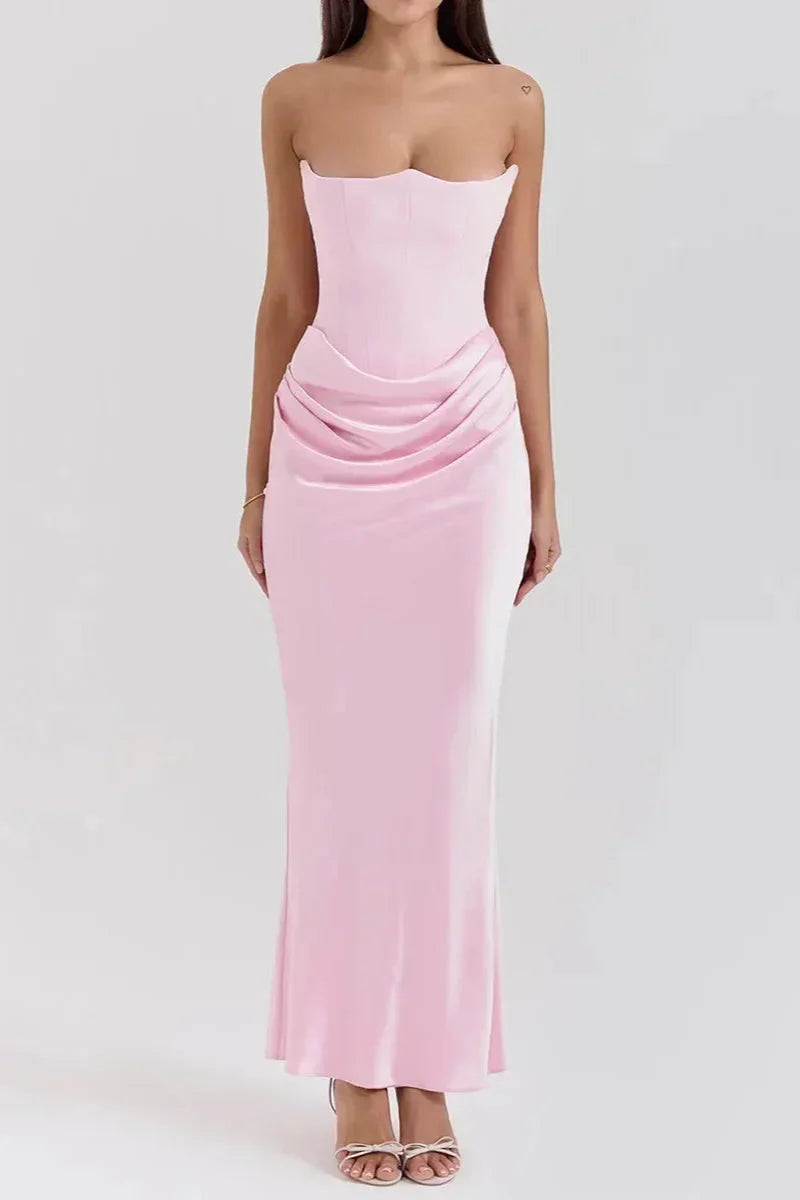 vestidos  vestido largo vestido elegante 
Veliara store Veliara moldeadores shein vestidos vestido rosa  vestido sencillo vestido sexy vestido con corset vestido graduacion vestido fiesta