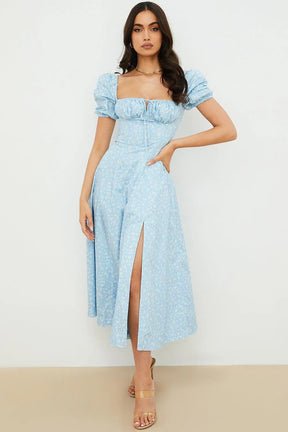 vestidos  vestido mid vestido elegante vestido casual
Veliara store Veliara moldeadores shein vestidos  vestido de fiesta vestido floral vestido primavera vestido azul claro vestido azul