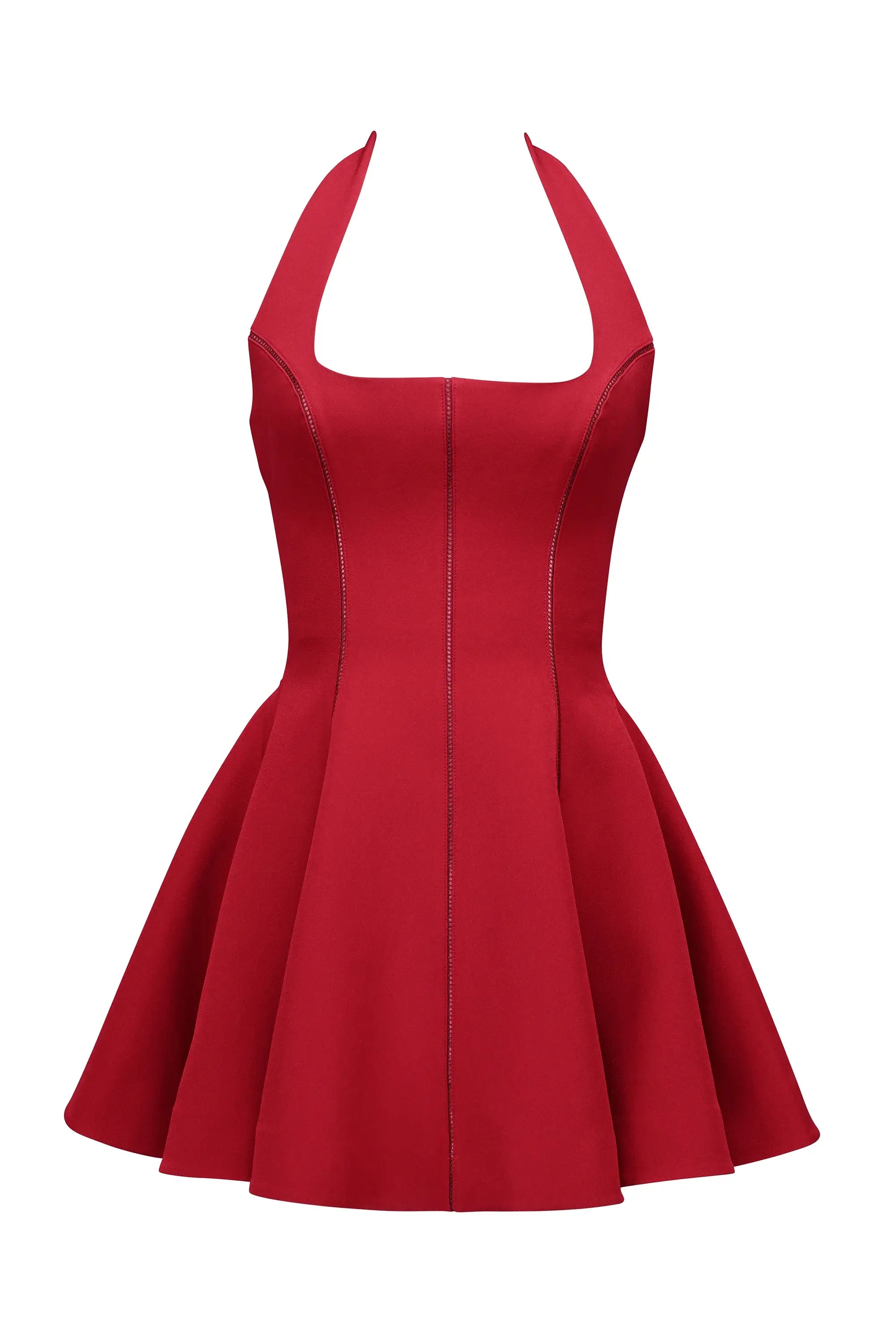 Vestido corto elegante
Vestido de fiesta corto
Vestido con escote asimétrico
Vestido con lazo en la espalda
Vestido para eventos formales
Vestido color rojo
Moda femenina elegante
Vestido para bodas y celebraciones