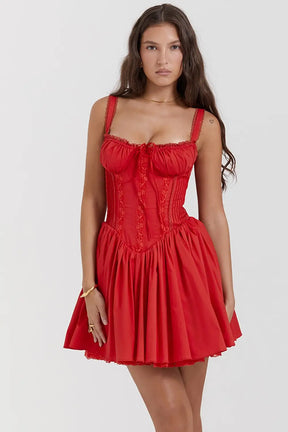 Vestido Corto de Algodón - Modelo Sarah