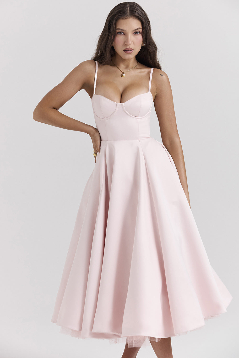Vestido Midi Pasión - Moldea la Cintura | Doble Capa