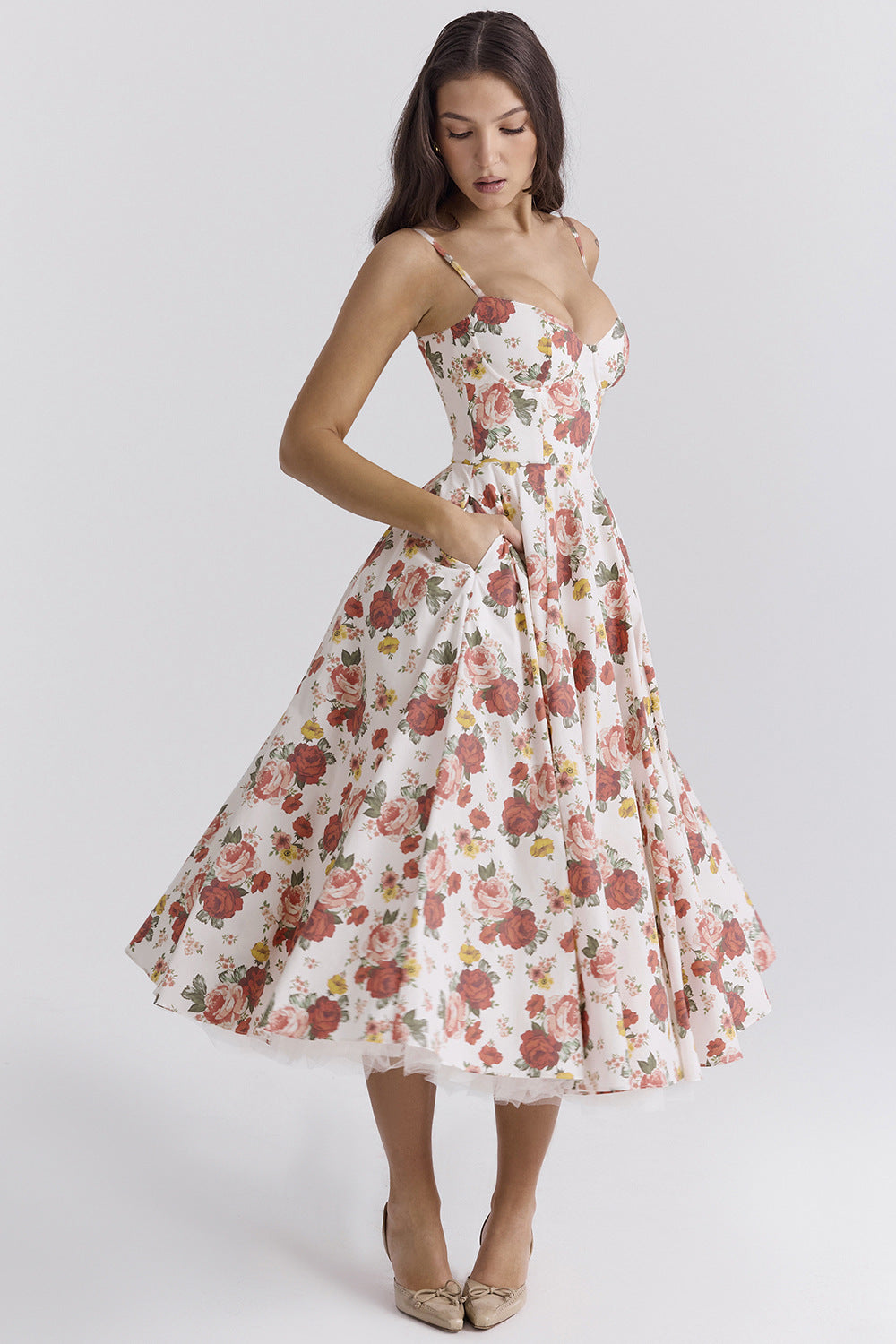 Vestido Midi Pasión - Moldea la Cintura | Doble Capa