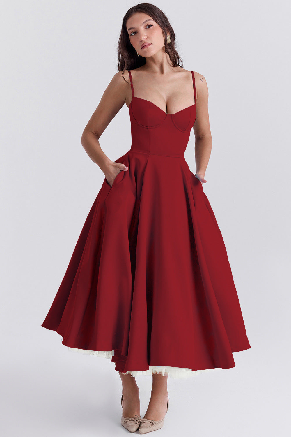 Vestido Midi Pasión - Moldea la Cintura | Doble Capa